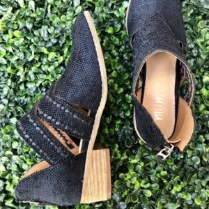 Mi.iM Black Jacklyn Strappy Bootie Size 6.5 NWT